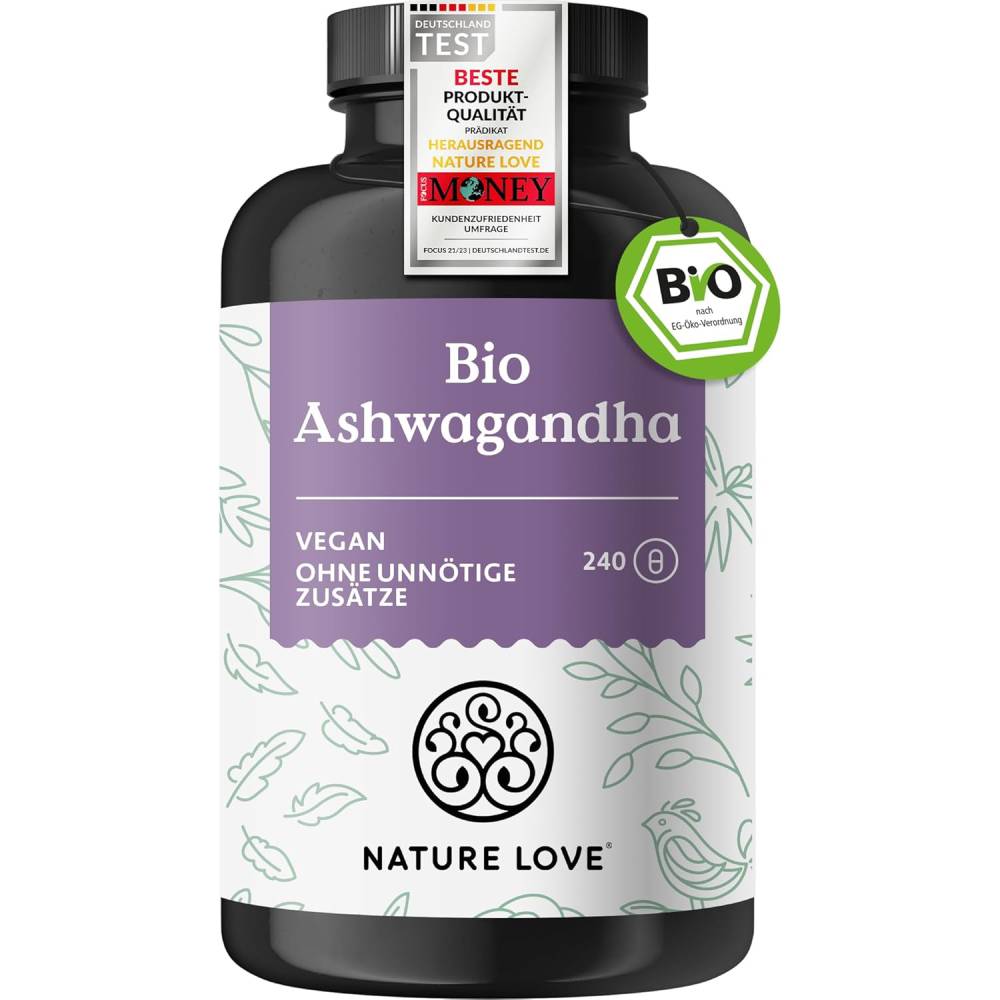 NATURE LOVE Bio Ashwagandha 240 Capsules