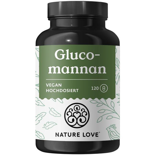 جلوكومانان 4000 ملج 120 كبسولة - NATURE LOVE Glucomannan 4000 mg 120 Caps