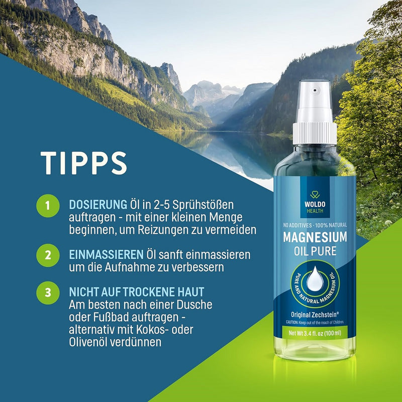Load image into Gallery viewer, WoldoHealth Magnesium Oil Spray 100 ml
