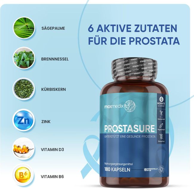 maxmedix Prostasure 180 Capsules