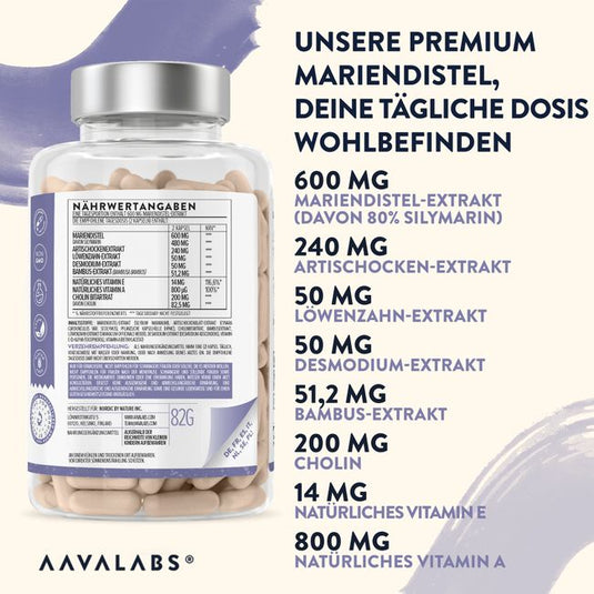 حليب الشوك كومبلكس 120 كبسولة - AAVALABS Milk Thistle Complex 120 Capsules