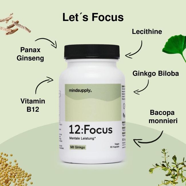 mindsupply FOCUS with Gingko 90 Capsules