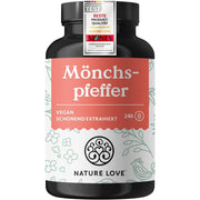 NATURE LOVE Monk Pepper Extract 10 mg 240 Capsules