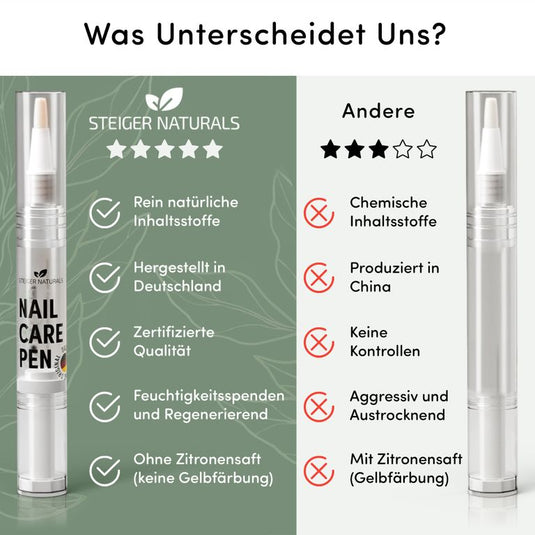 قلم العناية بالأظافر بزبدة الشيا والصبار 4 مل - Steiger Naturals Nail Care Pen 4 ml