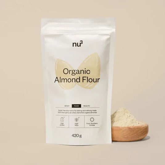 نو3 دقيق اللوز العضوي 420 جم - nu3 Organic Almond Flour 420 Gm
