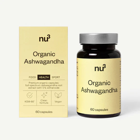نو3 أشواغاندا عضوي 60 كبسولة - nu3 Organic Ashwagandha 60 Capsules