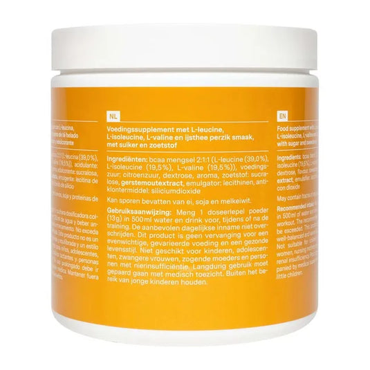 نو3 مسحوق بي سي إيه إيه بنكهة آيس تي الخوخ 400 جم - nu3 BCAA Powder Iced Tea Peach Flavour 400 Gm