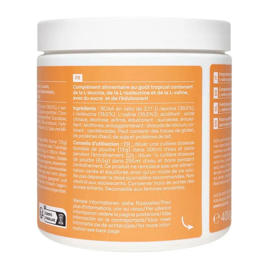 نو3 مسحوق بي سي إيه إيه بنكهة استوائية 400 جم - nu3 BCAA Powder Tropical Flavour 400 Gm