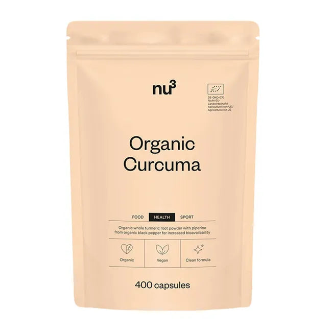 Organic Curcumin 400 Capsules - nu3 الكركم العضوي 400 كبسولة