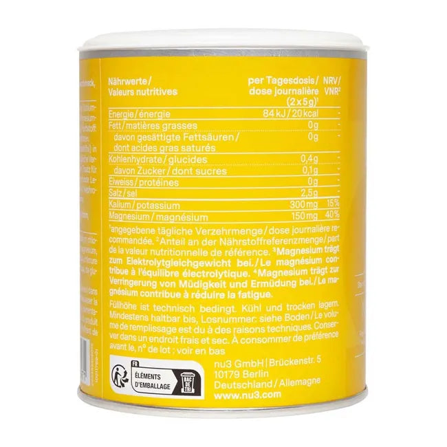 نو3 مشروب إلكترولايت بنكهة الليمون 250 جم - nu3 Electrolyte Drink 250 Gm Lemon