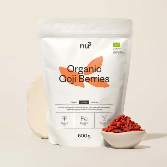 نو3 توت الغوجي العضوي 500 جم - nu3 Organic Goji Berries 500 Gm