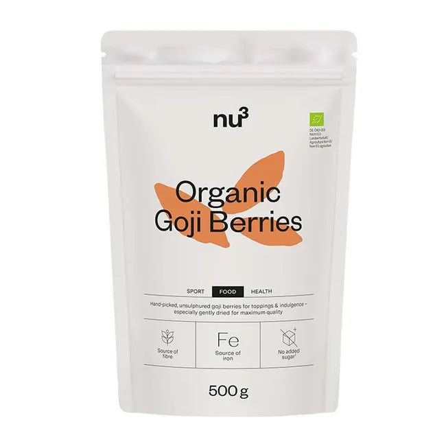 nu3 Organic Goji Berries 500 grams