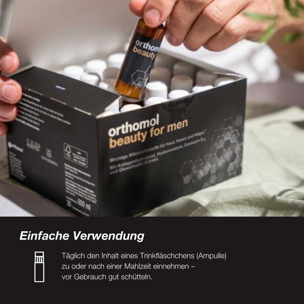 Orthomol Beauty Drinking Ampoules for Men 30 x 20 ml