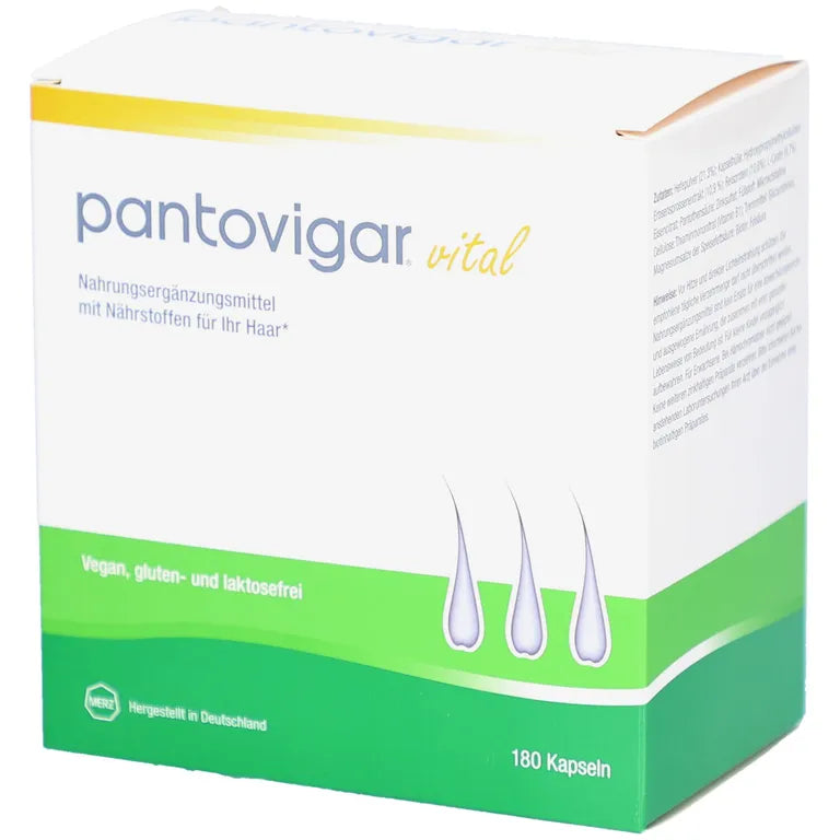 حميل الصورة في عارض المعرض ، بانتوجار الألماني 180 كبسولة - Pantovigar Vital 180 Caps
