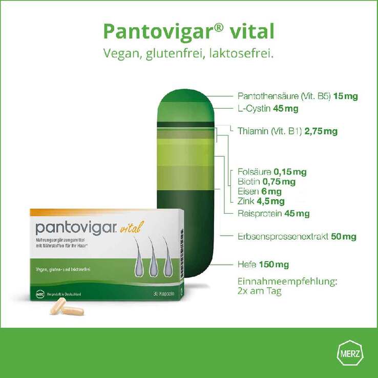 حميل الصورة في عارض المعرض ، بانتوجار الألماني 60 كبسولة - Pantovigar Vital 60 Caps
