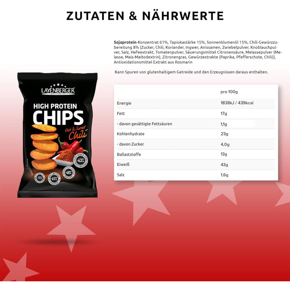 Layenberger High Protein Chips 3 * 75 grams