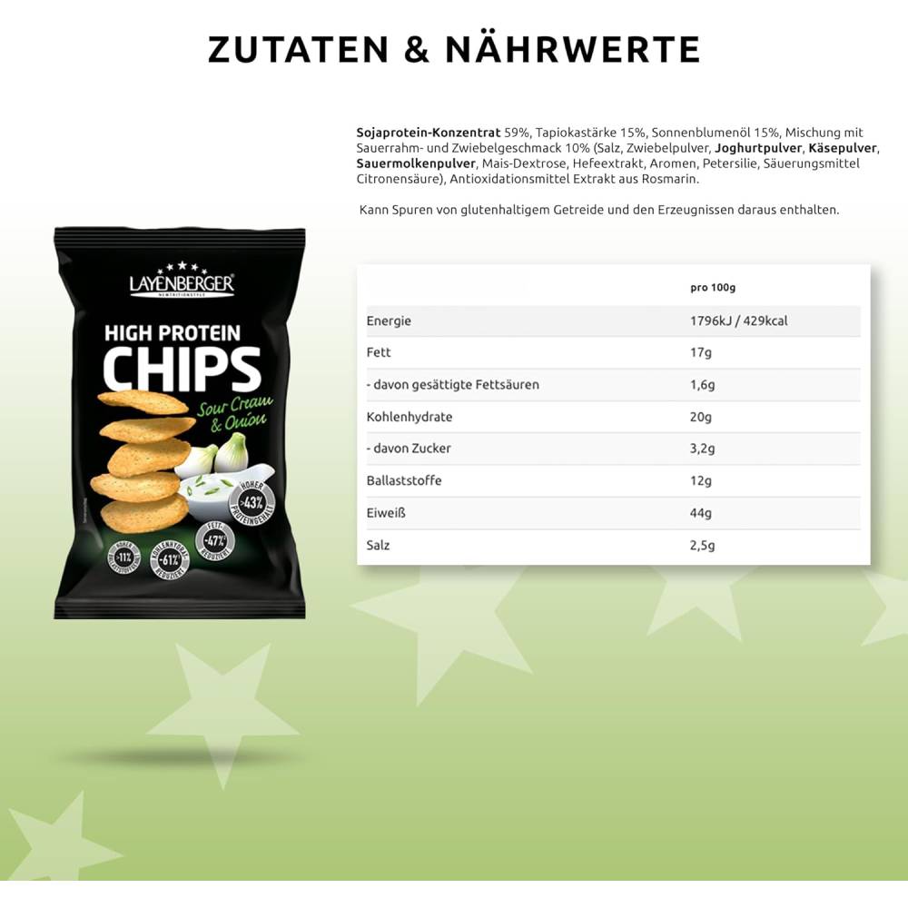 Layenberger High Protein Chips 3 * 75 grams