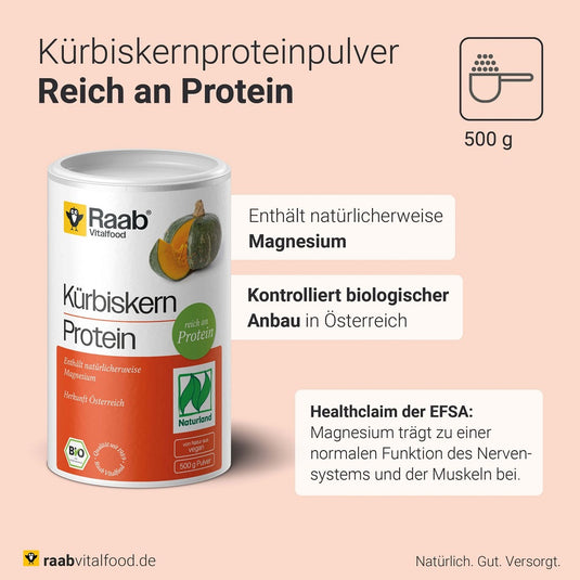 Raab Vitalfood Pumpkin Seed Protein Powder 500 g