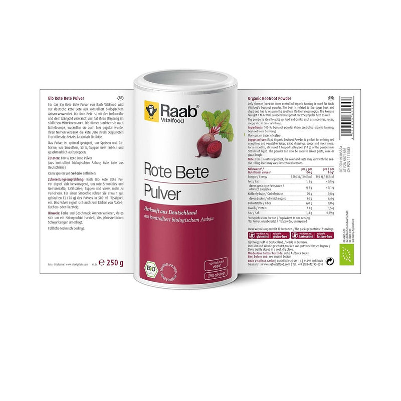 Load image into Gallery viewer, Raab Vitalfood Organic Beetroot Powder 500 gm
