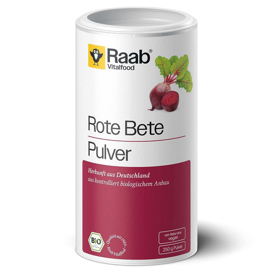 مسحوق الشمندر العضوي 250 جم - Raab Vitalfood Organic Beetroot Powder 250 gm