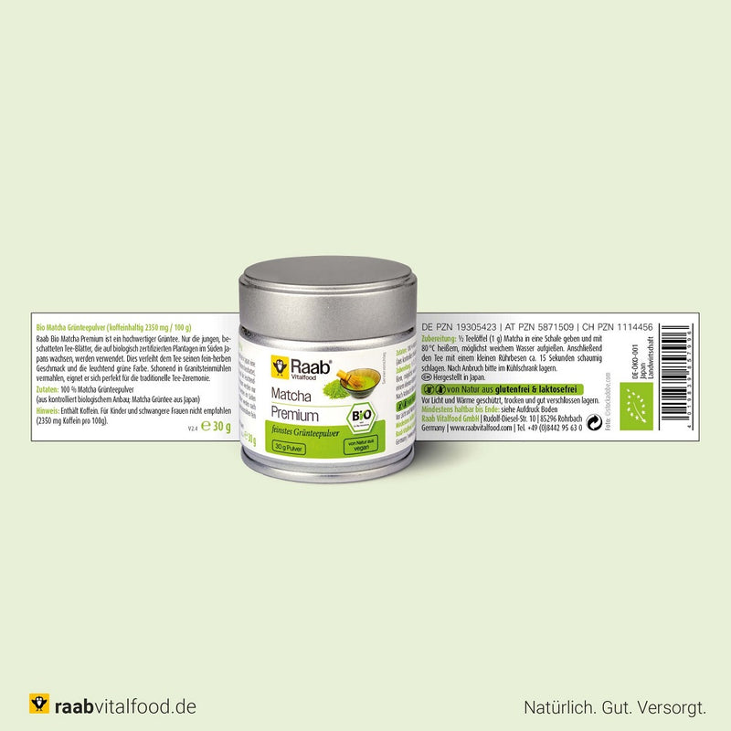 Load image into Gallery viewer, Raab Vitalfood Organic Matcha Premium Powder 30 gm
