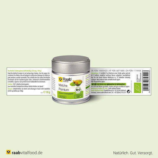 Raab Vitalfood Organic Matcha Premium Powder 30 gm