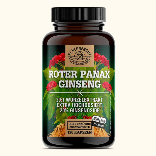 شويننجوت الجنسنغ الأحمر بانكس 120 كبسولة - Scheunengut Red Panax Ginseng 120 Caps