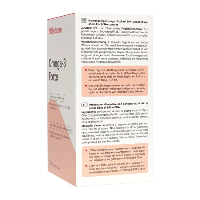 Load image into Gallery viewer, ريدكير أوميجا 3 فورت 120 كبسولة - Redcare Omega-3 Forte 120 Capsules
