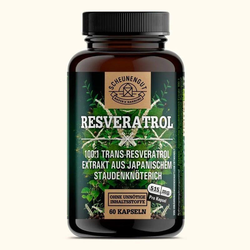 حميل الصورة في عارض المعرض ، ريسفيراترول طبيعي 60 كبسولة - SCHEUNENGUT Resveratrol 60 Capsules
