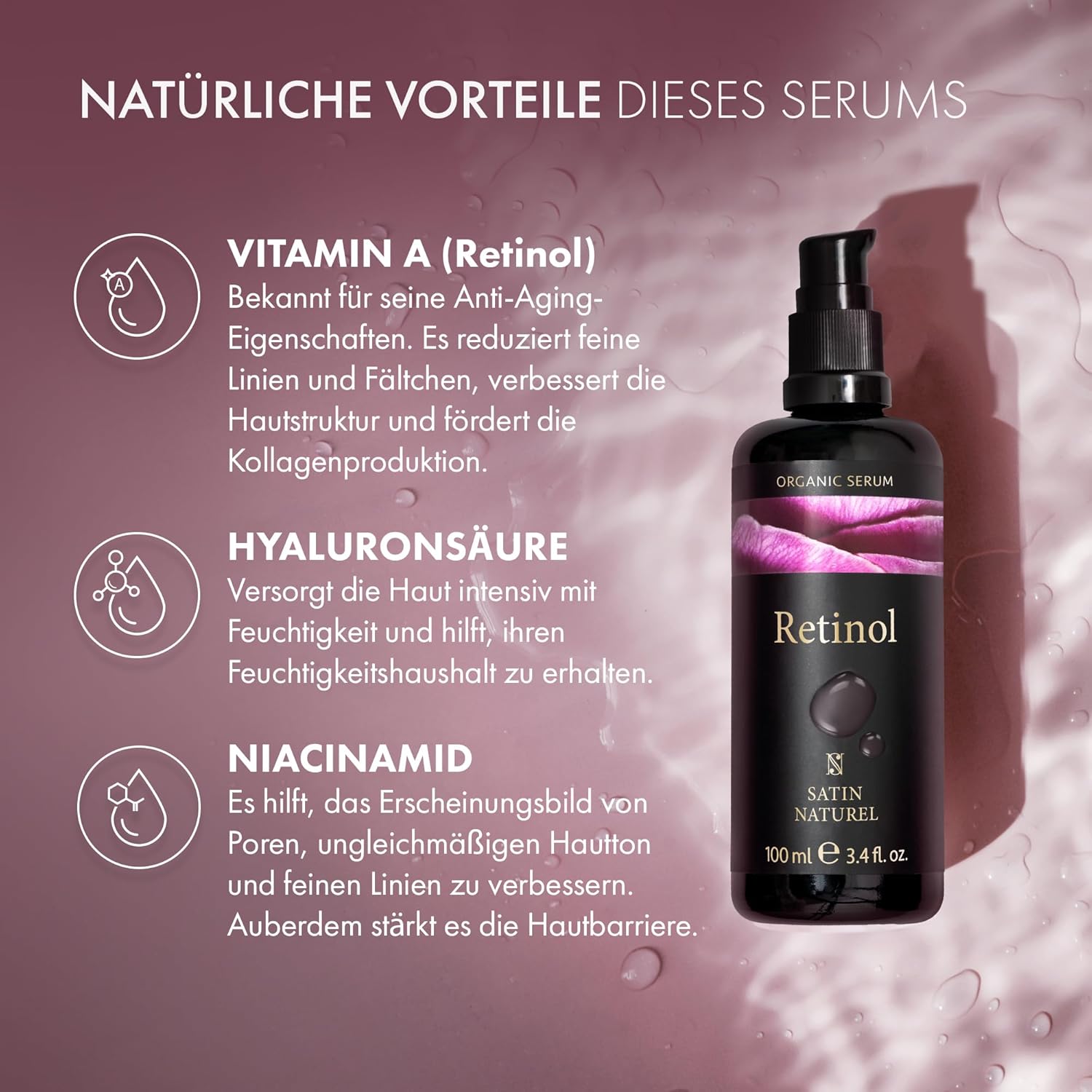 Satin Naturel Retinol Serum 100 ml