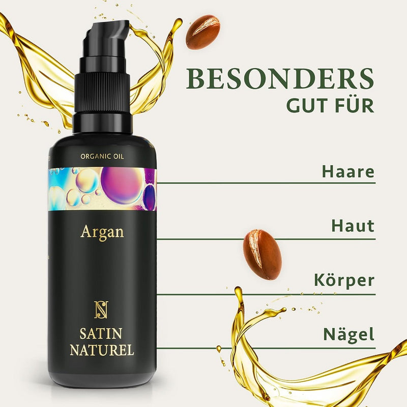حميل الصورة في عارض المعرض ، زيت الأرغان العضوي من ساتين ناتشرال - Satin Naturel Organic Argan Oil
