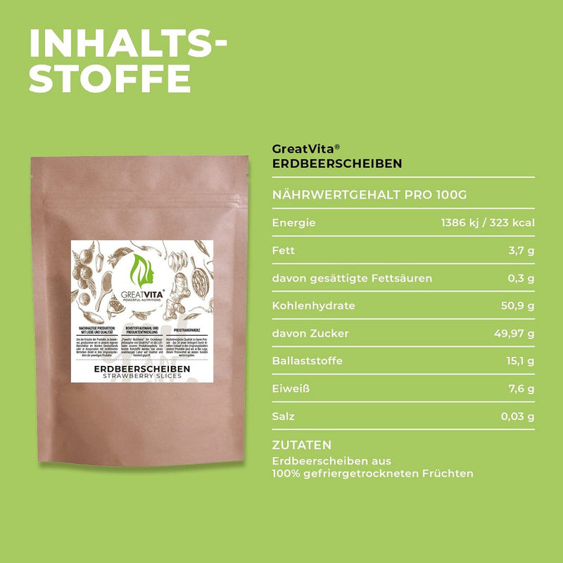 Load image into Gallery viewer, GreatVita Freeze-Dried Strawberries 250 g
