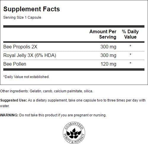 SWANSON Royal Jelly Propolis Complex 60 Capsules
