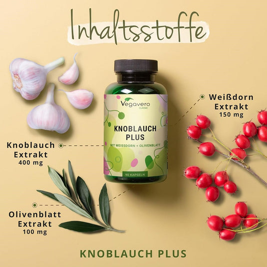 خلاصة الثوم بلس فيغافيرو 120 كبسولة - Vegavero Garlic Plus 120 Capsules