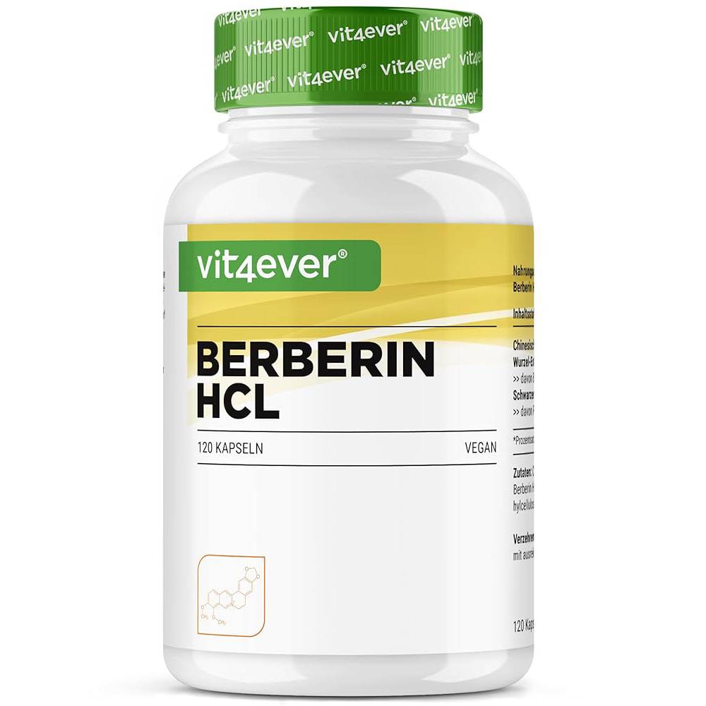 Vit4ever BERBERINE Extract 500 mg 120 Vegan Capsules