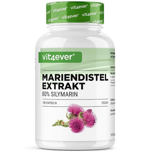 حليب الشوك 500 ملج 180 كبسولة - Vit4ever Milk Thistle Extract 500 mg 180 Caps