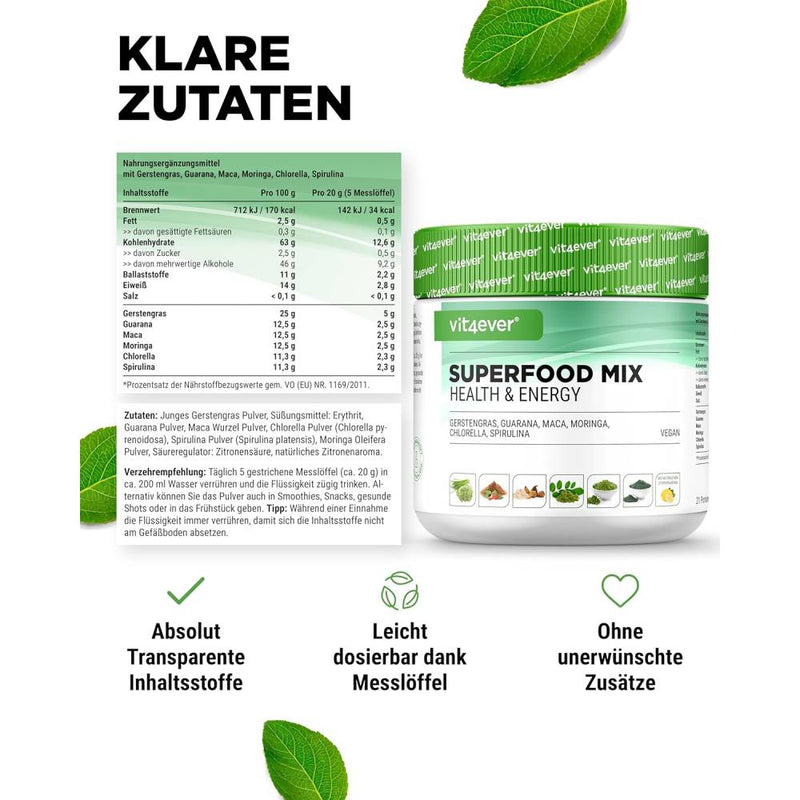 حميل الصورة في عارض المعرض ، سوبر فوود ميكس بودرة 420 جرام - Vit4ever SUPERFOOD MIX Powder 420 gm

