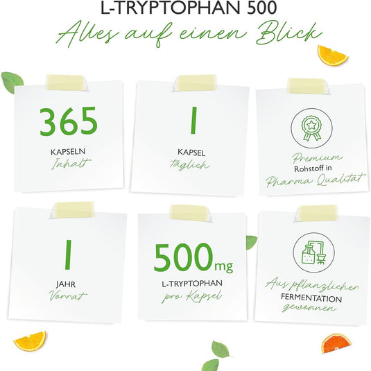 فيت فور إيفر إل-تريبتوفان 500 مجم 365 كبسولة - Vit4ever L-Tryptophan 500 mg 365 Capsules