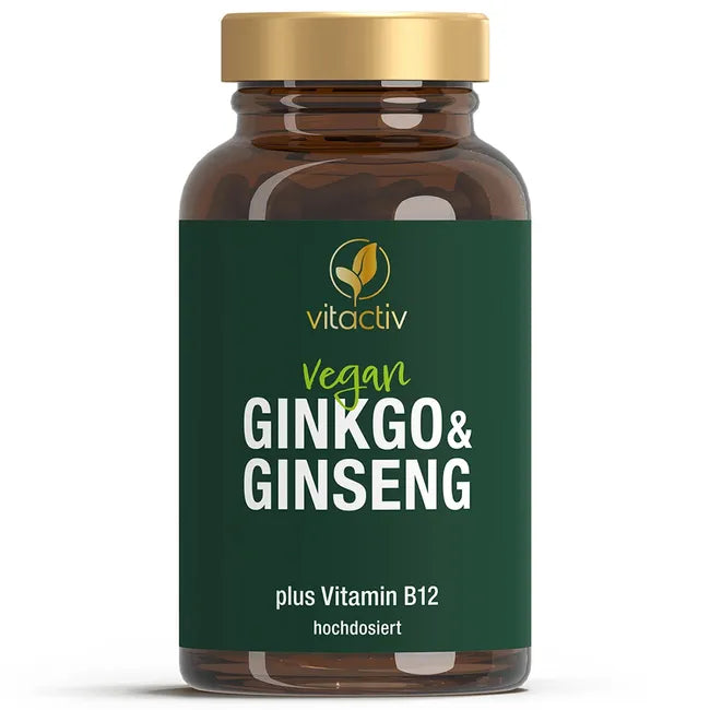 حميل الصورة في عارض المعرض ، فيتاكتيف جينكو  جنسنغ مع ب12 – 60 كبسولة - Vitactiv Ginkgo, Ginseng, B12 60 caps
