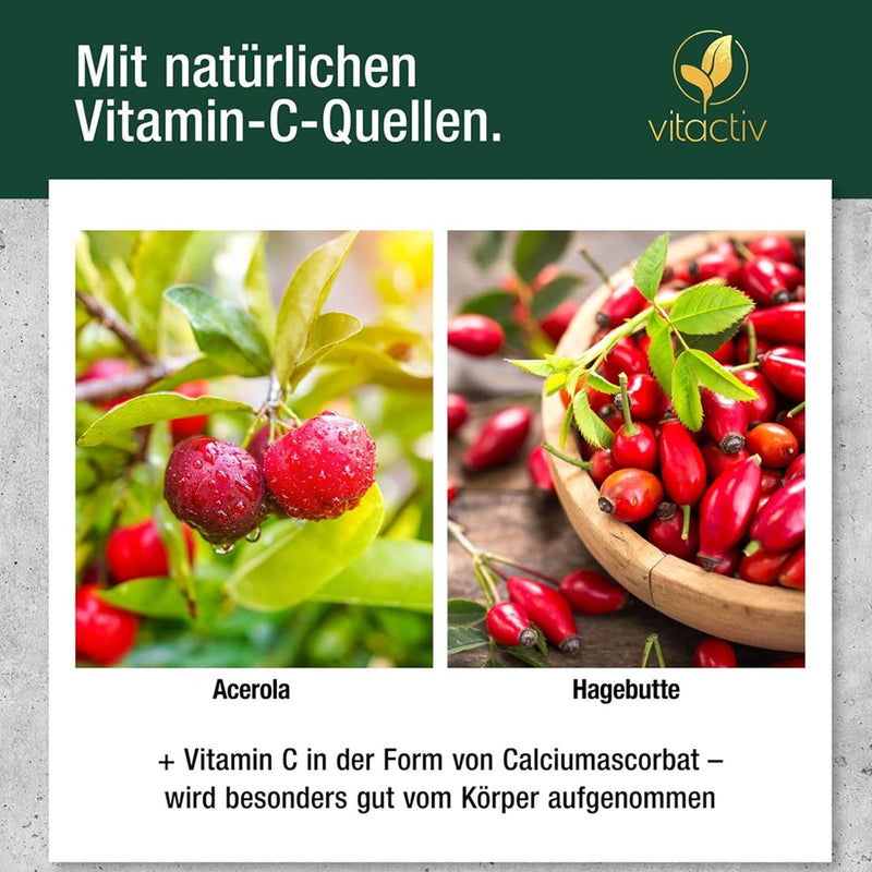 حميل الصورة في عارض المعرض ، فيتامين سي كومبلكس 1000ملج 100 قرص - Vitactiv VITAMIN C Complex 1000 mg 100 Tablets
