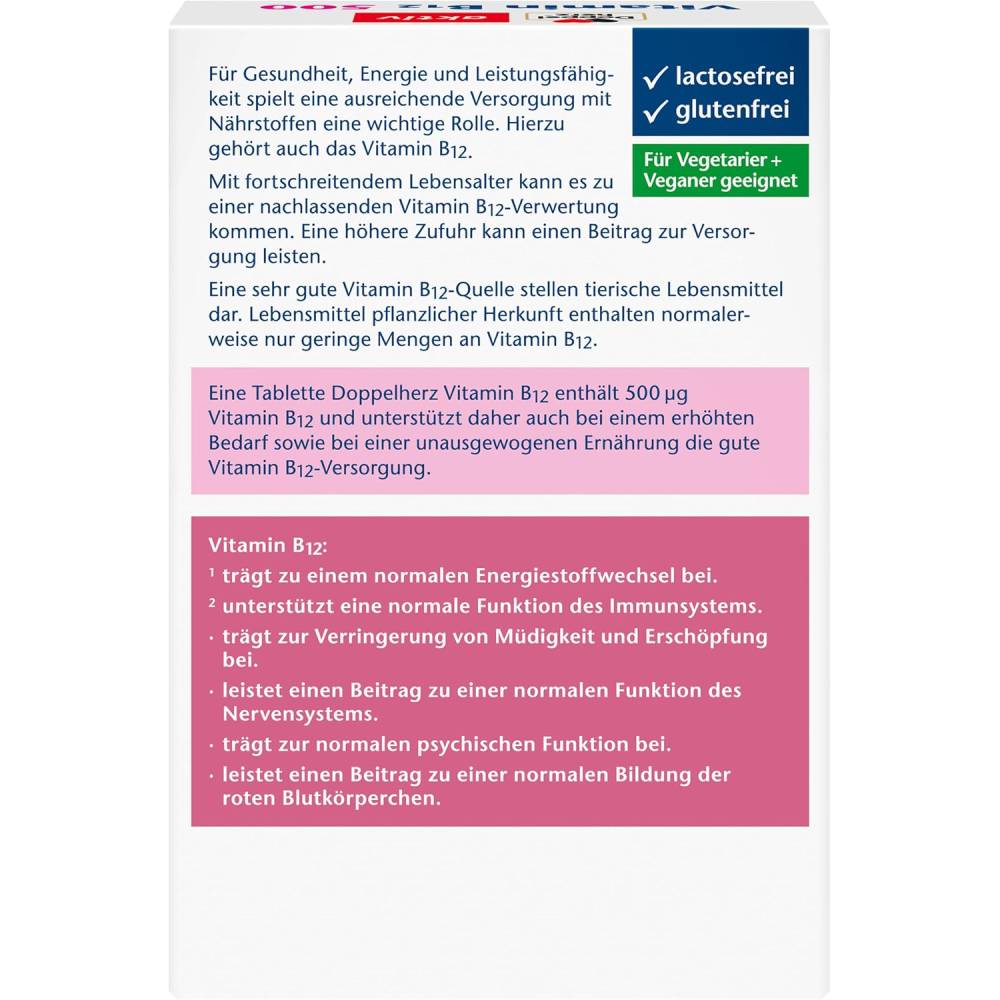 Doppelherz aktiv Vitamin B₁₂ 500 μg 120 Tablets