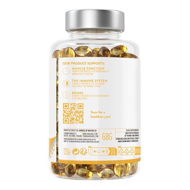 AAVALABS Vitamine D3 5000 UI 365 Capsules