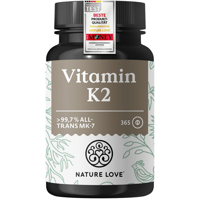 فيتامين ك2 نباتي 365 قرص - NATURE LOVE Vitamin K2 365 Tablets