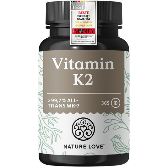 فيتامين ك2 نباتي 365 قرص - NATURE LOVE Vitamin K2 365 Tablets