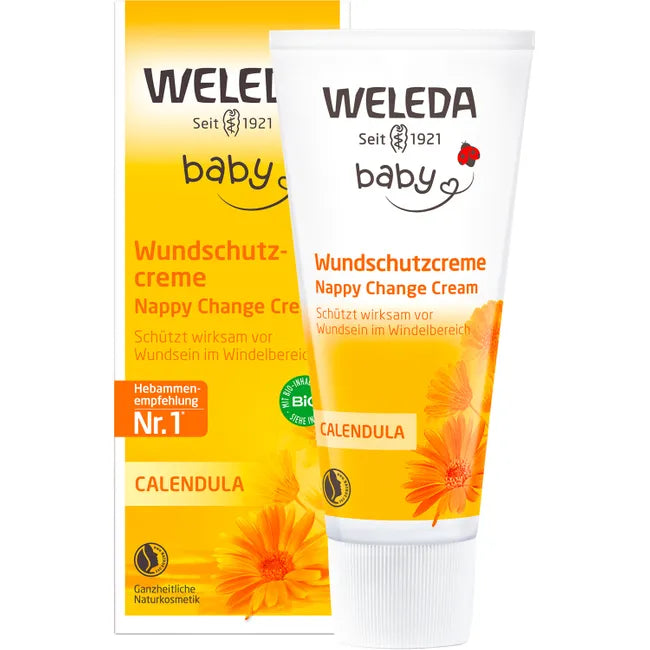 كريم حفاضات الأطفال بالكاليندولا 75 مل - Weleda Baby Diaper Cream Calendula 75 Ml