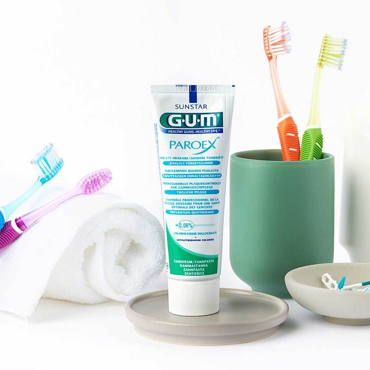 باروكس معجون العناية باللثة والأسنان 75 مل - GUM PAROEX 0.06% CHX toothpaste 75 ml - GermanVit - Saudi arabia
