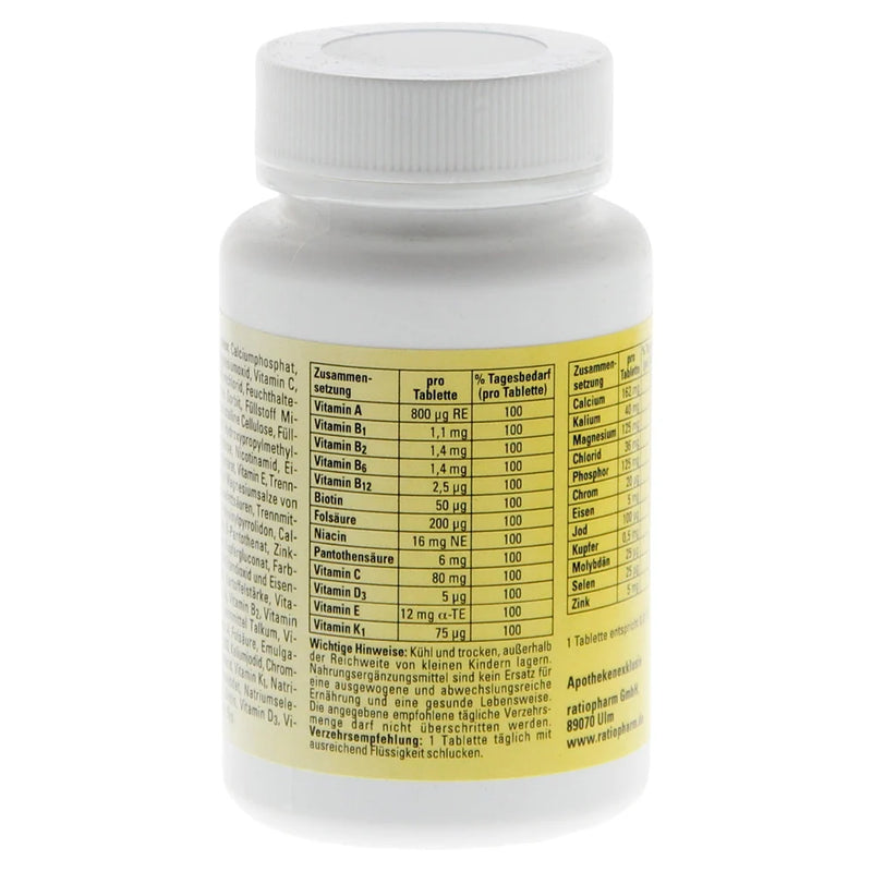 حميل الصورة في عارض المعرض ، ايه-زد فيتامينات متعددة 100 قرص - Ratiopharm A-Z Komplex 100 Tabs - GermanVit - Saudi arabia
