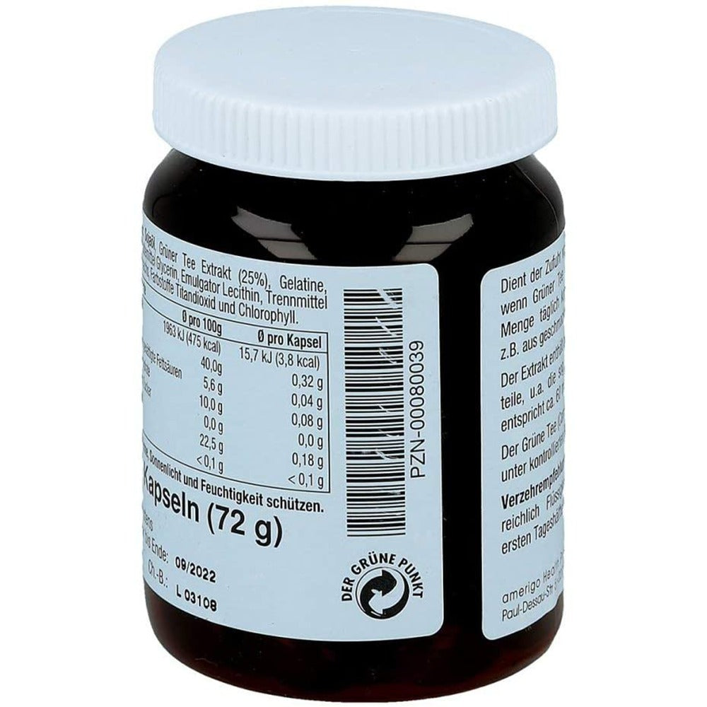 أميريجو خلاصة الشاي الأخضر 200 ملج 90 كبسولة - Amerigo Green Tea Extract 200 mg 90 Caps - GermanVit - Saudi arabia