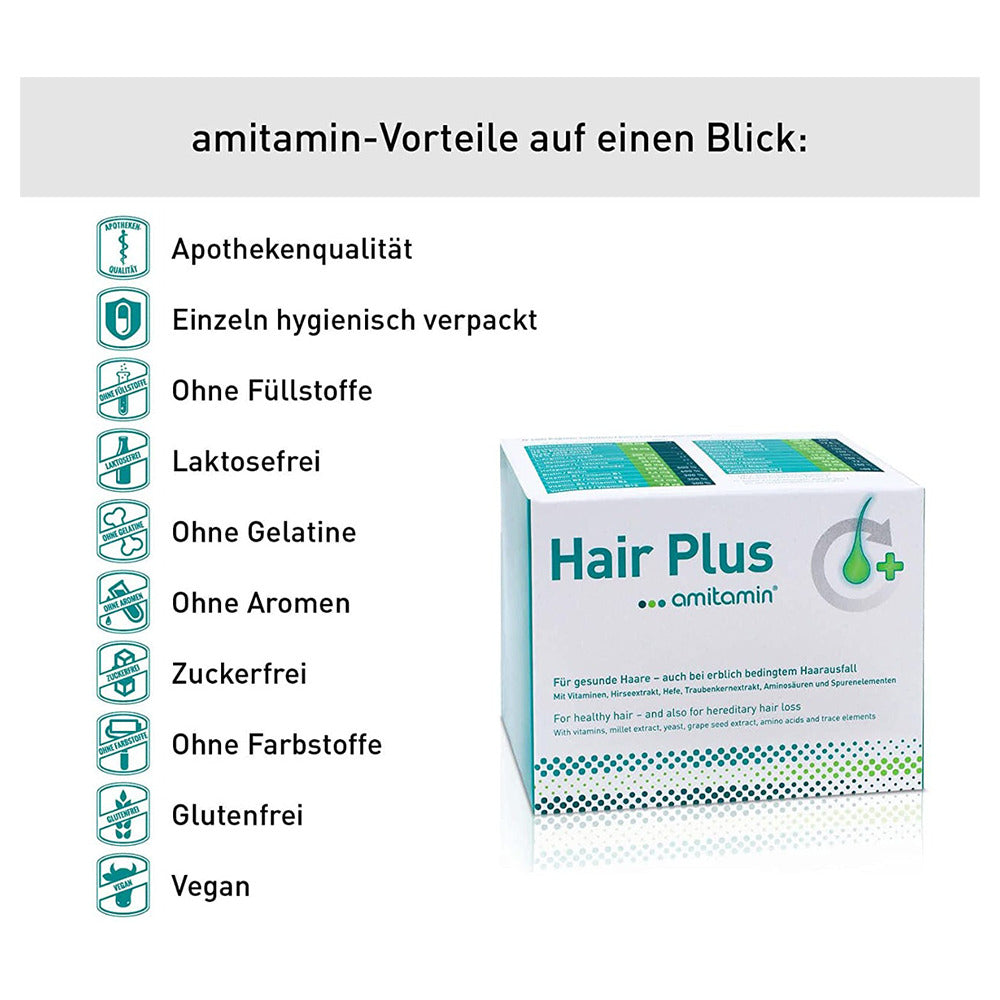 أميتامين هير بلس 60 كبسولة - Amitamin Hair Plus 60 Caps - GermanVit - Saudi arabia