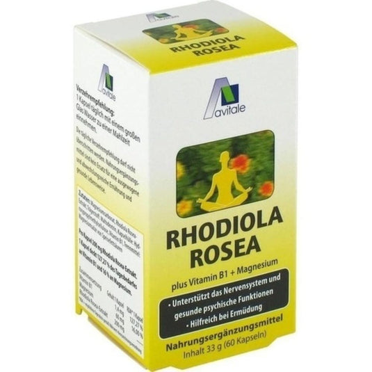 مستخلص الروديولا الوردية 200 ملج 60 كبسولة - Avitale RHODIOLA ROSEA 200 mg 60 Caps - GermanVit - Saudi arabia